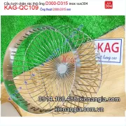 Cầu lưới chặn rác inox sus 304 thả ống D300-315-KAG-QC109