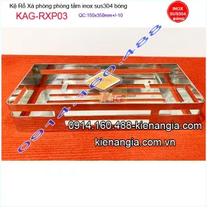 KỆ RỔ THẲNG INOX 304 DẦU GỘI SỮA TẮM KAG-RXP03