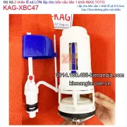 Bộ Xả 2 nhấn bồn cầu 1 khối lỗ xả lớn  INAX,TOTO KAG-XBC47