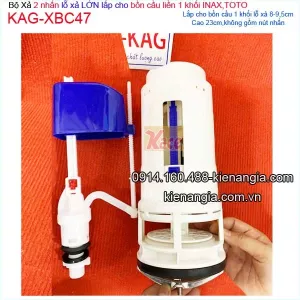 Bộ Xả 2 nhấn bồn cầu 1 khối lỗ xả lớn  INAX,TOTO KAG-XBC47