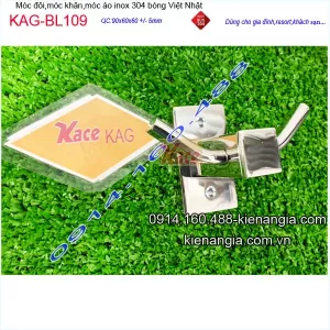 Móc đôi inox Việt Nhật cao cấp KAG-BL109