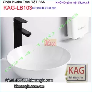 Chậu lavabo tròn đặt bàn KAG-LB103