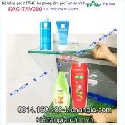 Kệ kiếng góc 2 TẦNG Tân An Vinh KAG-TAV200