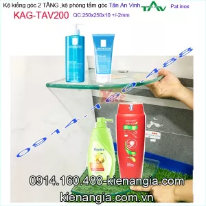 Kệ kiếng góc 2 TẦNG Tân An Vinh KAG-TAV200