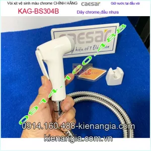 Vòi xịt vệ sinh chrome đầu nhựa CAESAR chính hãng KAG-BS304B