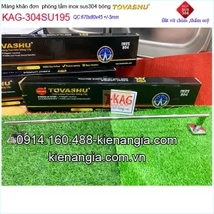 Thanh treo khăn inox sus304 Tovashu KAG-304SU195