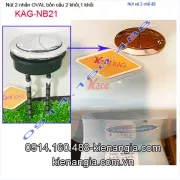 Nút 2 nhấn oval bồn cầu KAG-NB21