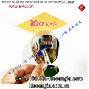 Móc đơn inox Bảo sus304 sáng bóng KAG-BAO201