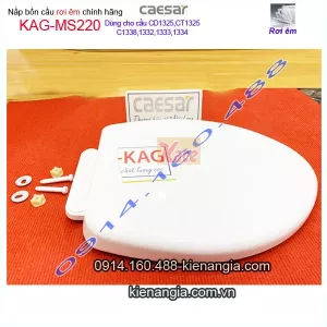 Nắp bồn cầu rơi êm Caesar chính hãng KAG-Ms220