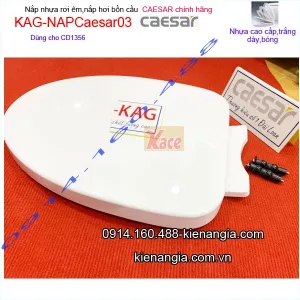 Nắp bồn cầu 1 khối Caesar chính hãng NAP-CAESAR03