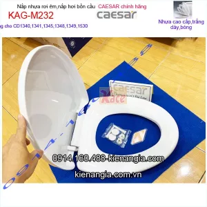 Nắp bồn cầu rơi êm Caesar chính hãng KAG-M232