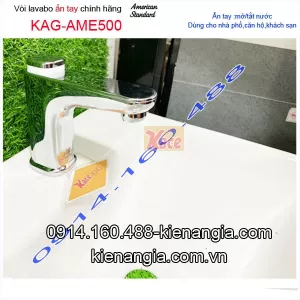 Vòi lavabo ấn tay tắt mở chính hãng American Standard KAG-AME500
