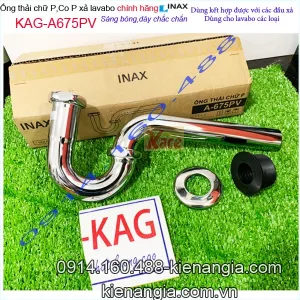 Ống thải lavabo ,co P lavabo Inax KAG-A675PV