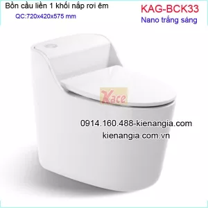 Bồn cầu 1 khối,bệt két liền Prolax KAG-BCK33