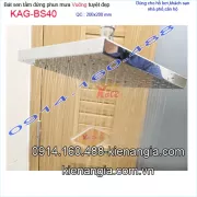 Đầu sen phun mưa inox vuông KAG-BS40