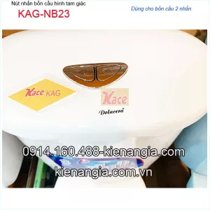 Nút nhấn tam giác bồn cầu 2 chế độ xả KAG-NB23