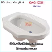 Bồn cầu xổm màu trắng giá rẻ KAG-XX01