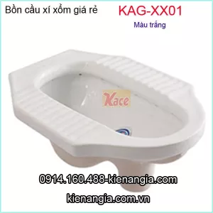 Bồn cầu xổm màu trắng giá rẻ KAG-XX01