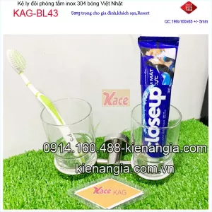 Kệ ly đôi inox cao cấp Nhật Bản KAG-BL43