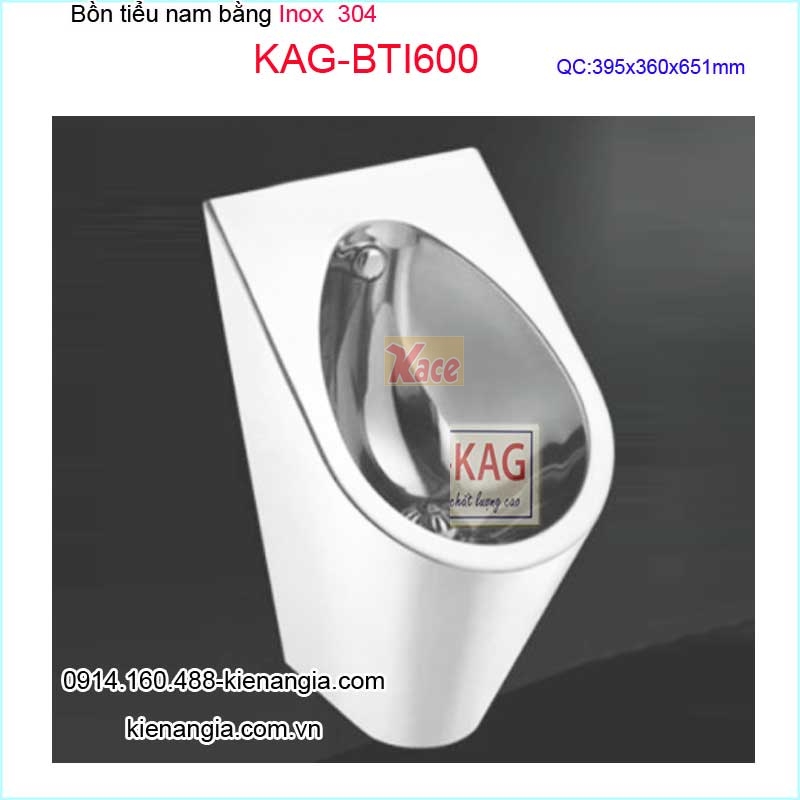 Bồn tiểu nam bằng inox 304 KAG-BTI600