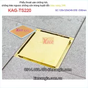 Thoát sàn màu vàng 24K  chống hôi ,chống côn trùng tuyệt đối 12x12xD60 KAG-TS220