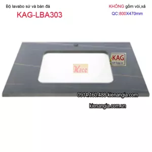 Lavabo sứ âm bàn đá  80X47KAG-LBA303
