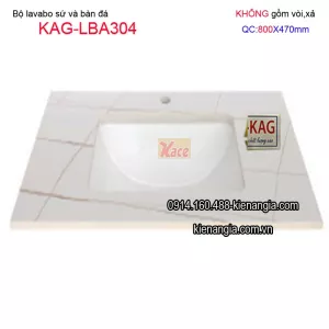 KAG-Lavabo sứ âm bàn 80X47 KAG-LBA304
