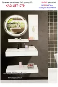 Combo lavabo Âm bàn đá và gương LED cảm ứng  80X47 KAG-LBT1079