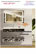 Combo lavabo Âm bàn đá và gương LED cảm ứng 80X47 KAG-LBT1071