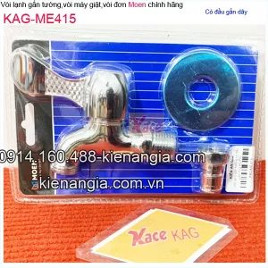 Vòi lạnh,vòi đơn gắn tường có mỏ Moen chính hãng KAG-ME415
