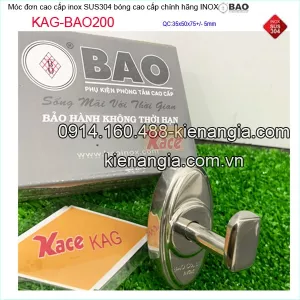 Móc đơn Inox Bảo KAG-BAO200