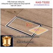 Thoát sàn MẶT CẮT GẠCH  83x200mmXD49-60 chống hôi tuyệt đối KAG-TS202
