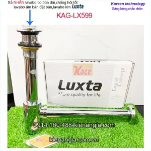 Xả nhấn co búa dài Luxta cho lavabo lớn KAG-LX599