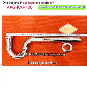 Ống thải chữ P dài 40cm cho lavabo lớn KAG-KXP100