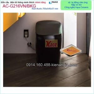 Bồn cầu ĐIỆN TỬ màu đen INAX chính hãng INAX-ACG216VN-BKG