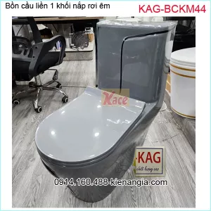 Bồn cầu 1 khối  cao cấp màu xám KAG-BCKM44