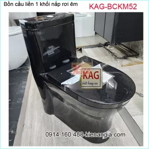Bồn cầu 1 khối  cao cấp đen KAG-BCKM52