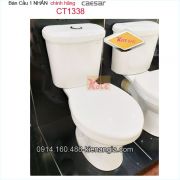 Bồn cầu bệt 2 khối 1 nhấn Caesar CT1338