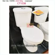 Bồn cầu bệt 2 khối 1 nhấn Caesar CT1338