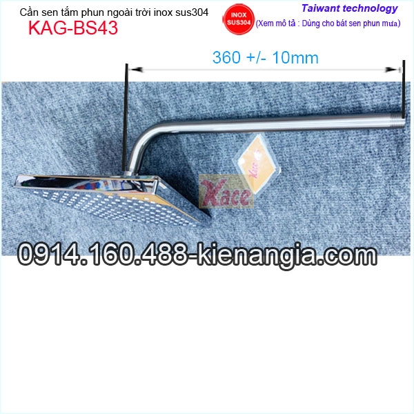 KAG-BS43-Bo-Can-sen-tam-ngoai-troi-gan-tuong-va-bat-sen-phun-mua-inox-sus304-KAG-BS43-thong-so