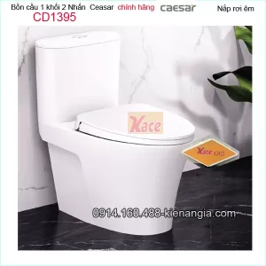 Bồn cầu 1 khối Caesar  chính hãng Caesar-CD1395