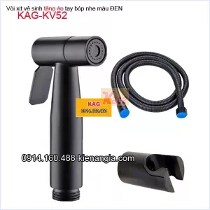 Vòi xịt vệ sinh tăng áp màu ĐEN KAG-KV52