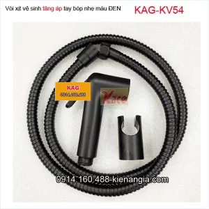 Vòi xịt vệ sinh tăng áp màu ĐEN KAG-KV54