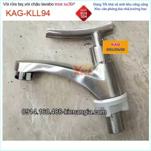Vòi chậu lavabo lạnh inox sus304 KAG-KLL94