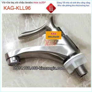 Vòi chậu lavabo lạnh inox sus304 KAG-KLL96