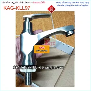 Vòi chậu lavabo lạnh inox sus304 KAG-KLL97