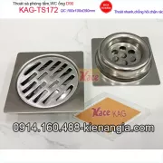 Phễu thu sàn sus304 đúc 100x100 D90 KAG-TS172