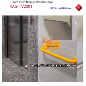 Thanh tay vịn 60cm inox phủ ABS Vàng KAG-TTV2001