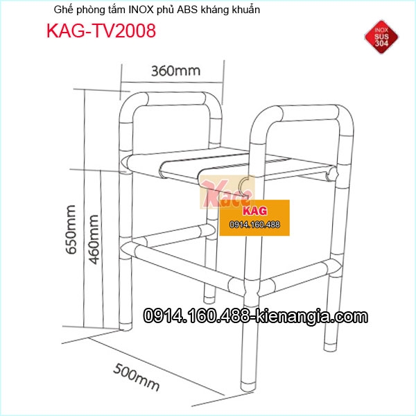 KAG-TV2008-Ghe-phong-tam-da-nang-inox-phu-ABS-trang-700X500-Trang-KAG-TV2008-kich-thuoc