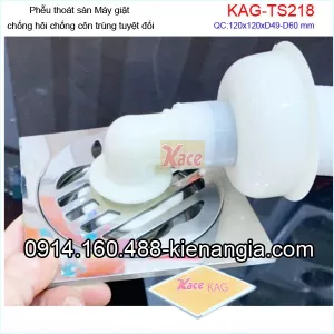 Phễu Thoát sàn nước MÁY GIẶT chống hôi 12x12xD4960 KAG-TSM218